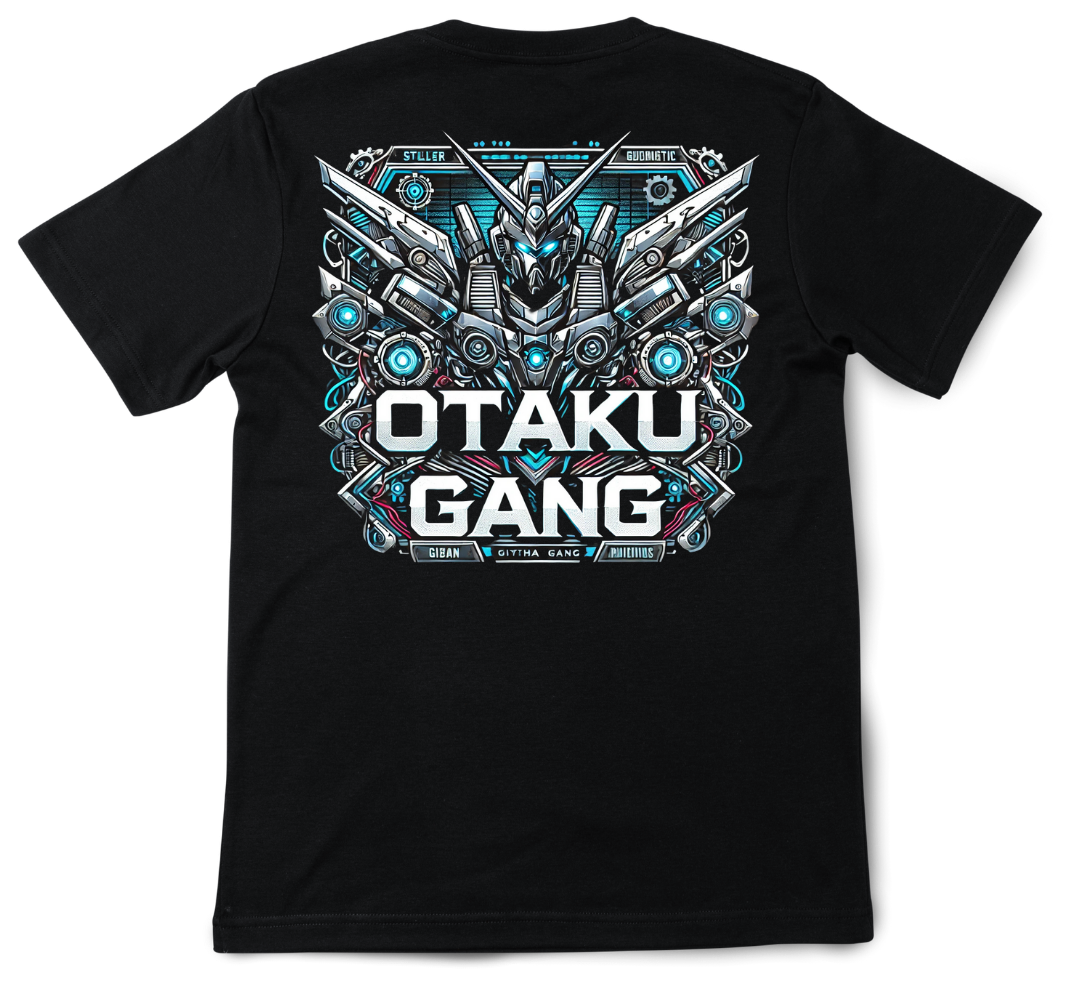 Otaku Gang Blue Mecha Style T-Shirt
