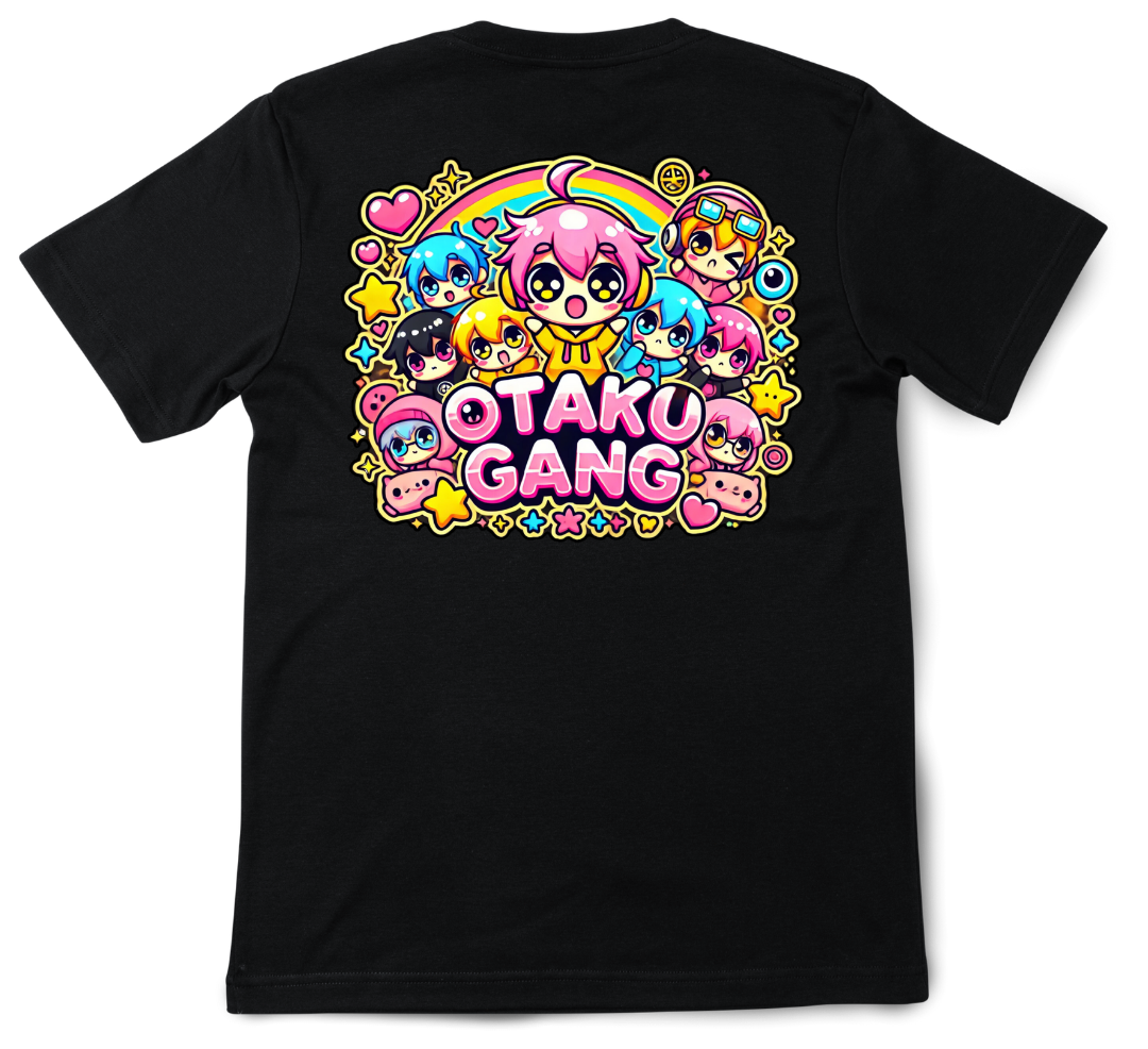 Otaku Gang Rainbow Chibi Style T-Shirt